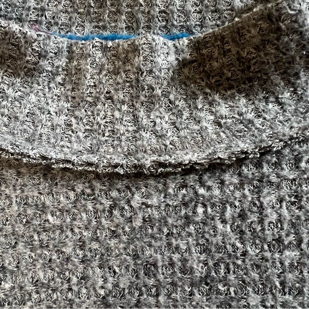 Free People Susie Sweater gray with colorful side panels - Picture 8 of 10